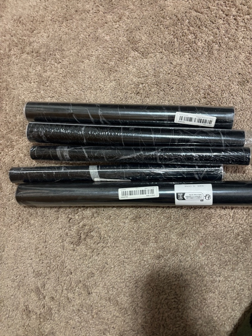 Black Shelf Liner Rolls - Pack of 5